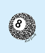 Leopard 8 Ball Feeling Lucky Boyfriend Tee - - Riot Society