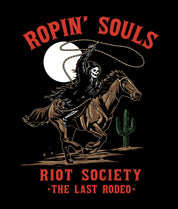 Rodeo Reaper Ropin' Souls Mens Hoodie - - Riot Society