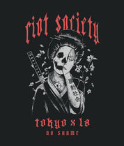 Geisha Shame Distressed Premium Wash Mens T-Shirt - - Riot Society