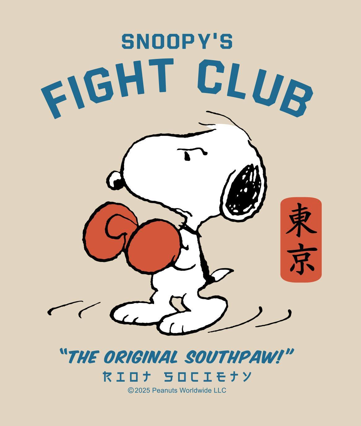 Peanuts Snoopy's Fight Club Mens Long Sleeve T-Shirt - - Riot Society