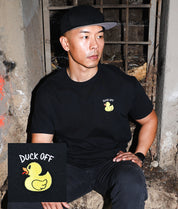 Duck Off Embroidered Mens T-Shirt