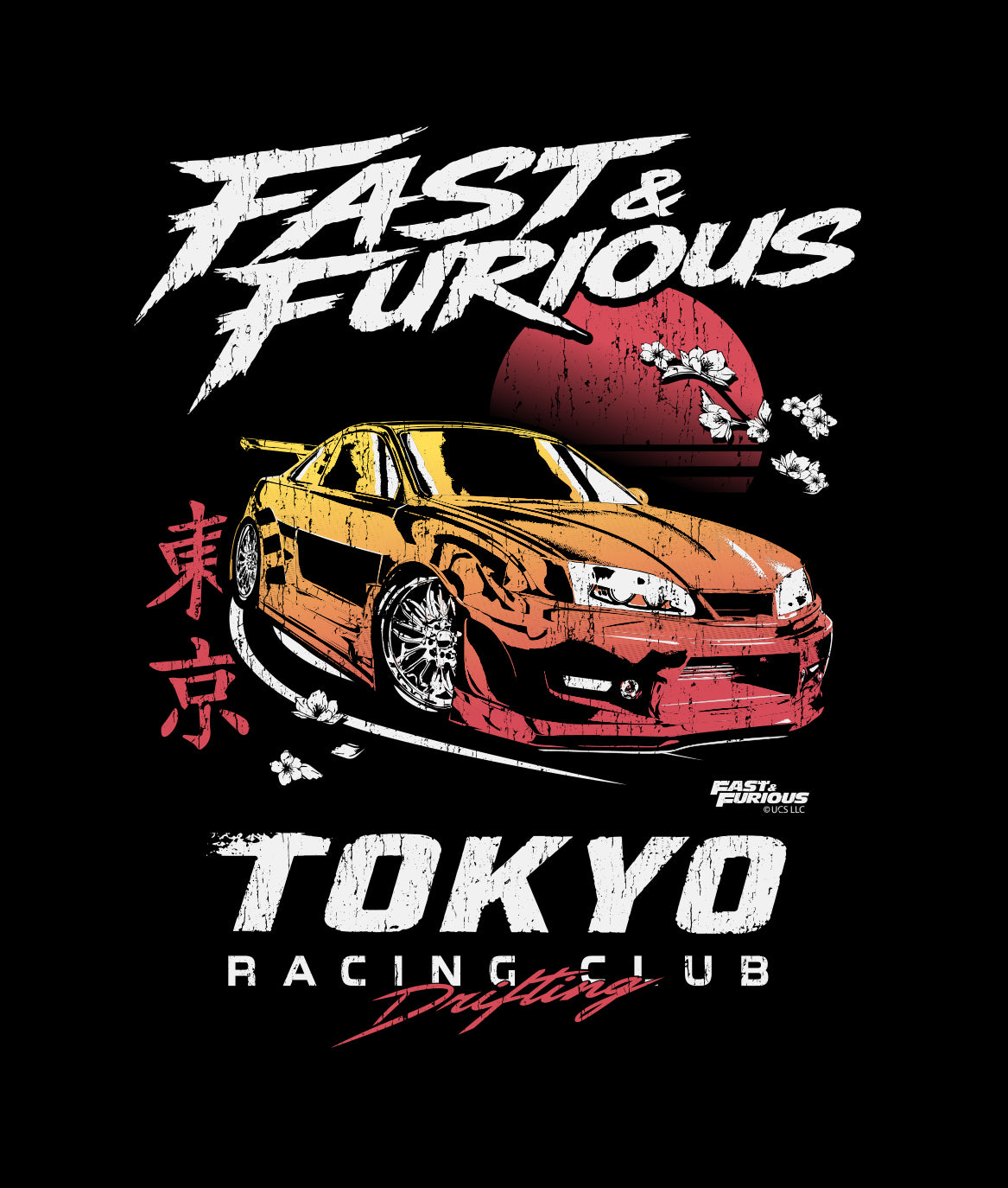 Fast & Furious Tokyo Racing Club Boys Tee - Black