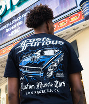 Fast & Furious Custom Muscle Cars Mens T-Shirt - Black