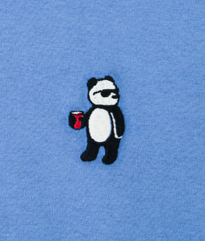 Panda Bear Embroidered Mens T-Shirt