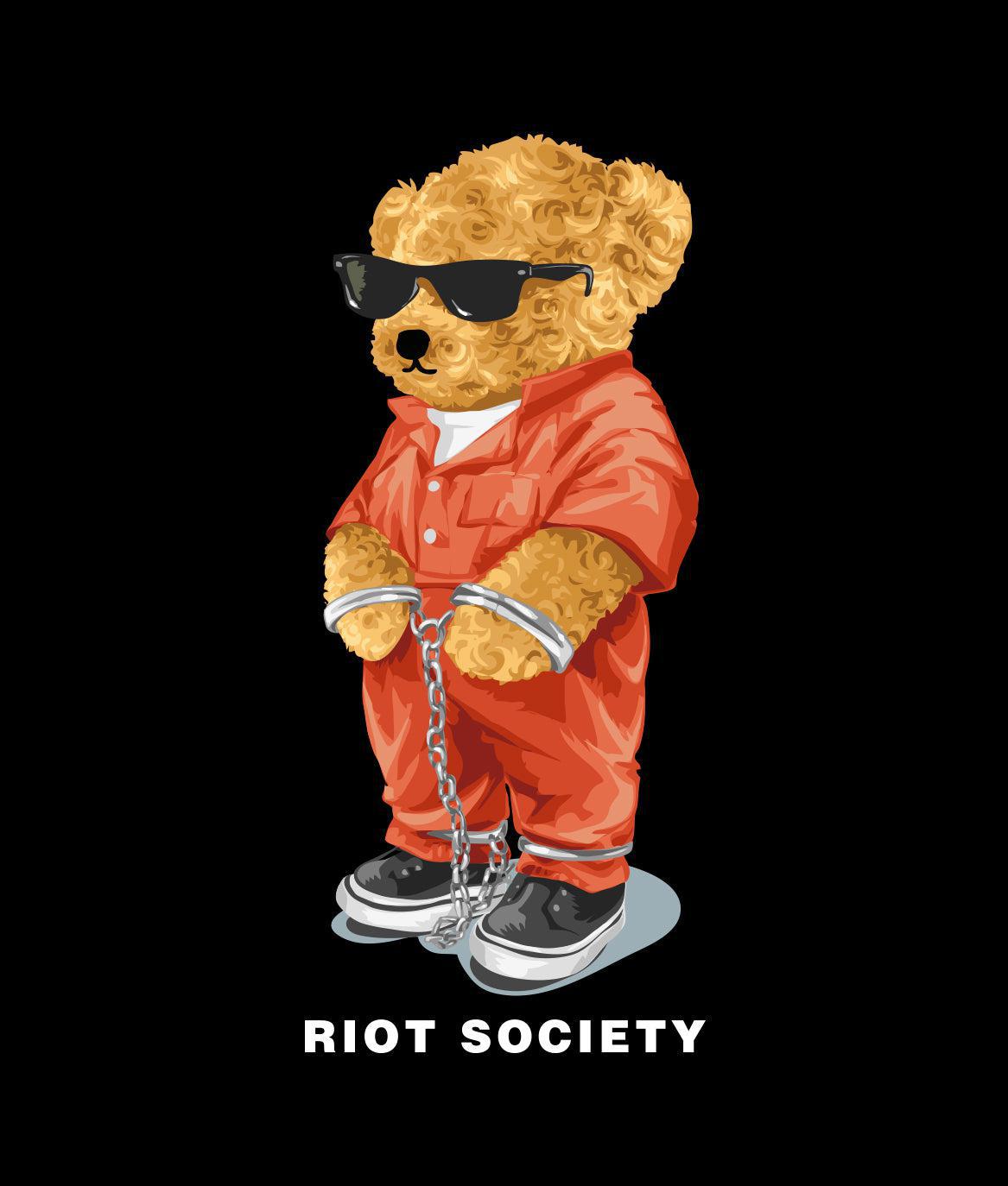 County Teddy Bear Mens T-Shirt - - Riot Society