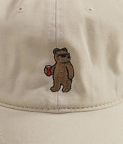 Riot Bear Embroidered Dad Hat - Khaki