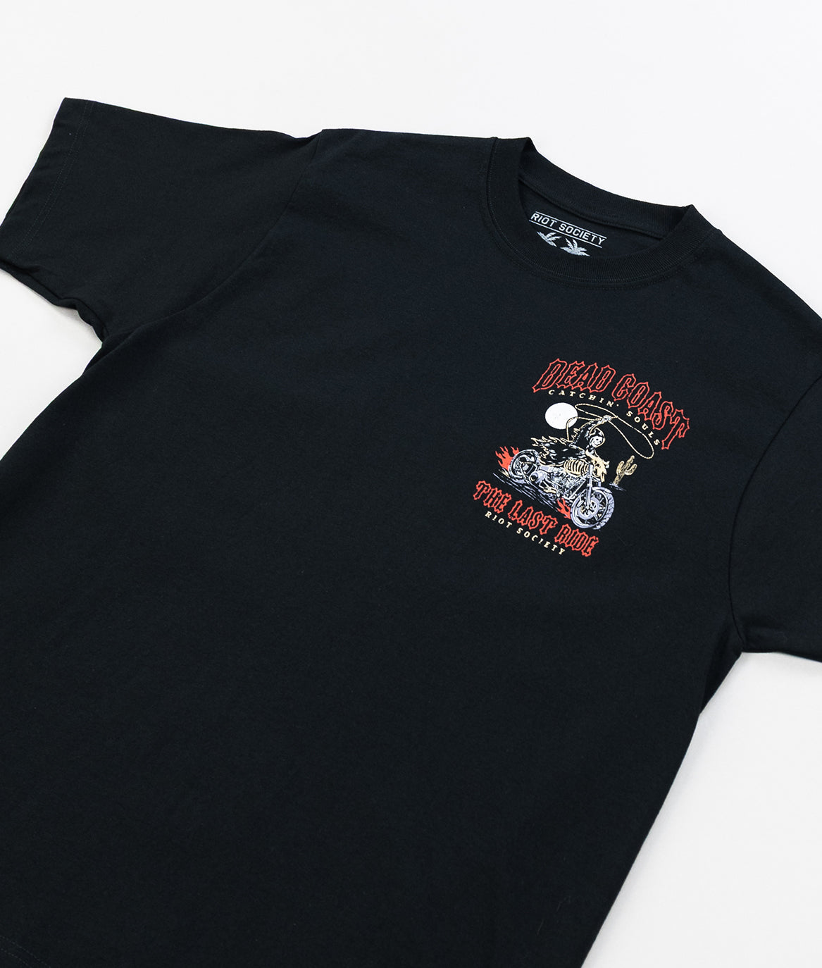 Rodeo Reaper Dead Coast Heavyweight Boxy Mens T-Shirt - Jet Black