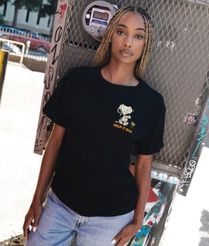 Peanuts Snoopy & Woodstock Mummy Womens Tee