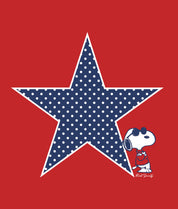 Peanuts Snoopy USA Puff Womens Matching Set - Red