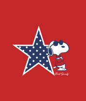 Peanuts Snoopy USA Puff Womens Matching Set - Red