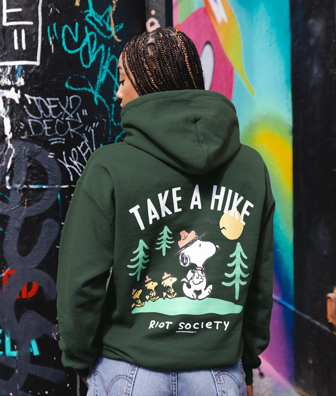 Peanuts Snoopy Take a Hike Womens Hoodie - - Riot Society