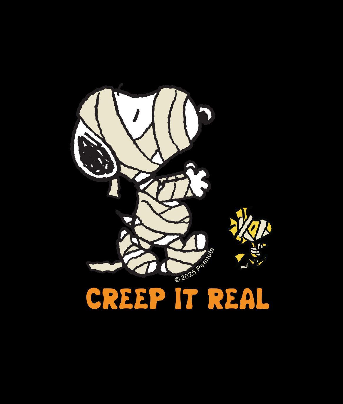 Peanuts Snoopy & Woodstock Mummy Mens T-Shirt