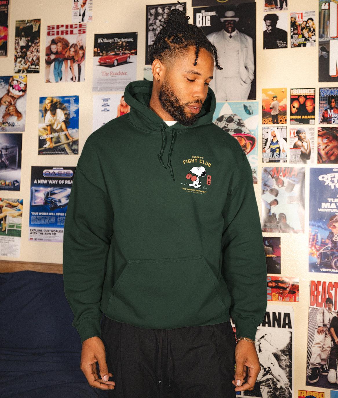 Peanuts Snoopy's Fight Club Mens Hoodie - - Riot Society