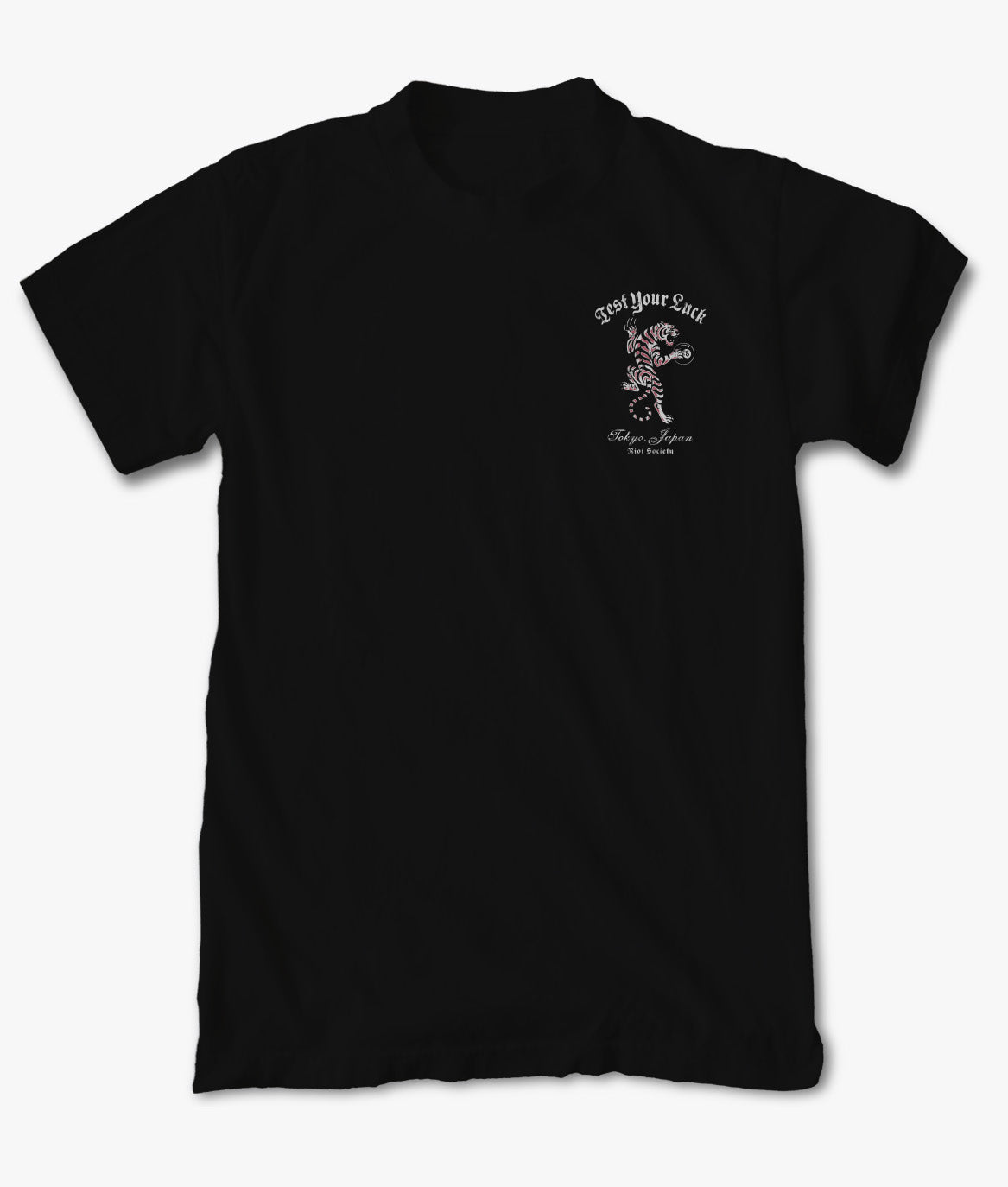 Japan Test Your Luck Tiger Boys Tee - Black