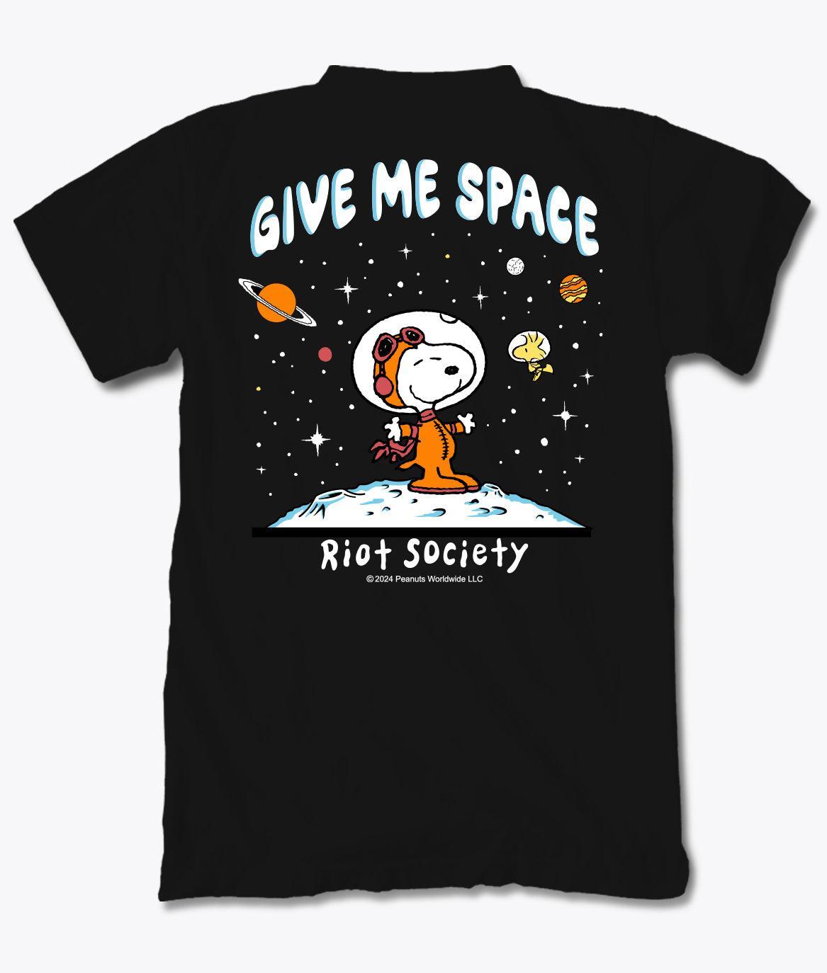 Peanuts Snoopy's Give Me Space Boys Tee - S - Riot Society