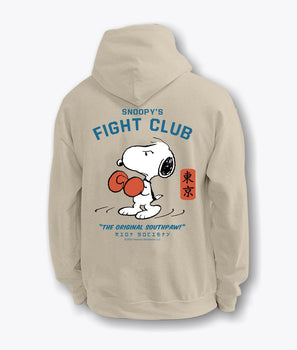 Peanuts Snoopy's Fight Club Mens Hoodie - S - Riot Society