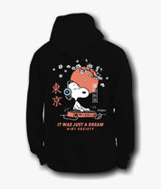 Peanuts Snoopy Japan DJ Mens Hoodie - Black - S - Riot Society