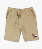 Peanuts Snoopy LA Chill Embroidered Mens Fleece Shorts - S - Riot Society