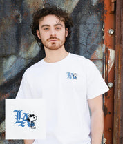 Peanuts Snoopy LA Chill Embroidered Mens T-Shirt - S - Riot Society