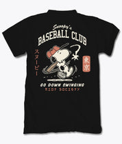 Peanuts Snoopy's Baseball Club Mens T-Shirt - S - Riot Society