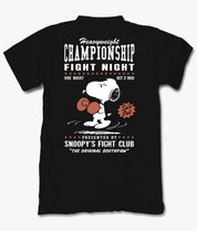 Peanuts Snoopy’s Championship Fight Night Mens T-Shirt - S - Riot Society