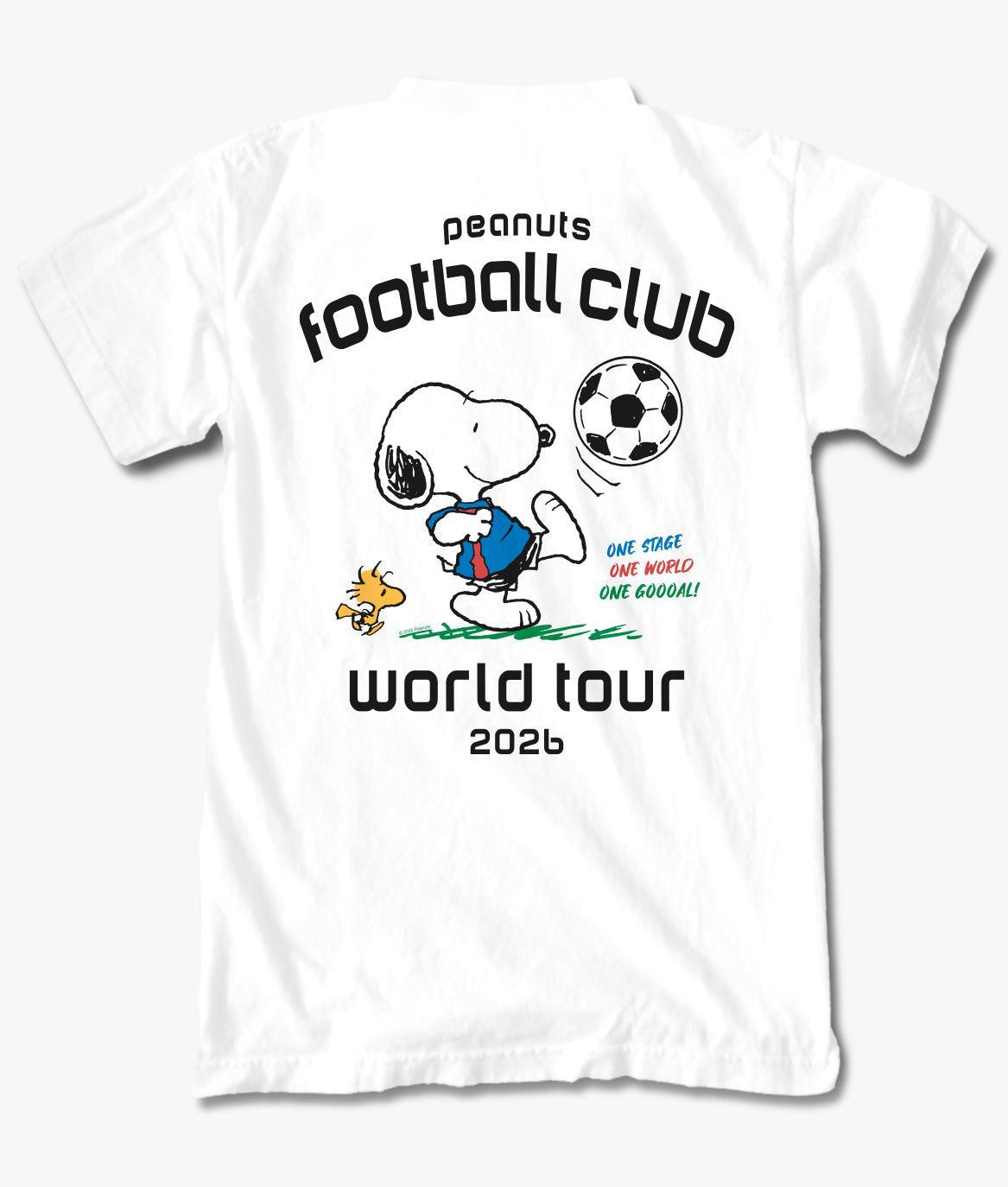 Peanuts Snoopy & Woodstock FC Soccer Mens T-Shirt - White - S - Riot Society