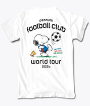 Peanuts Snoopy & Woodstock FC Soccer Mens T-Shirt - White - S - Riot Society
