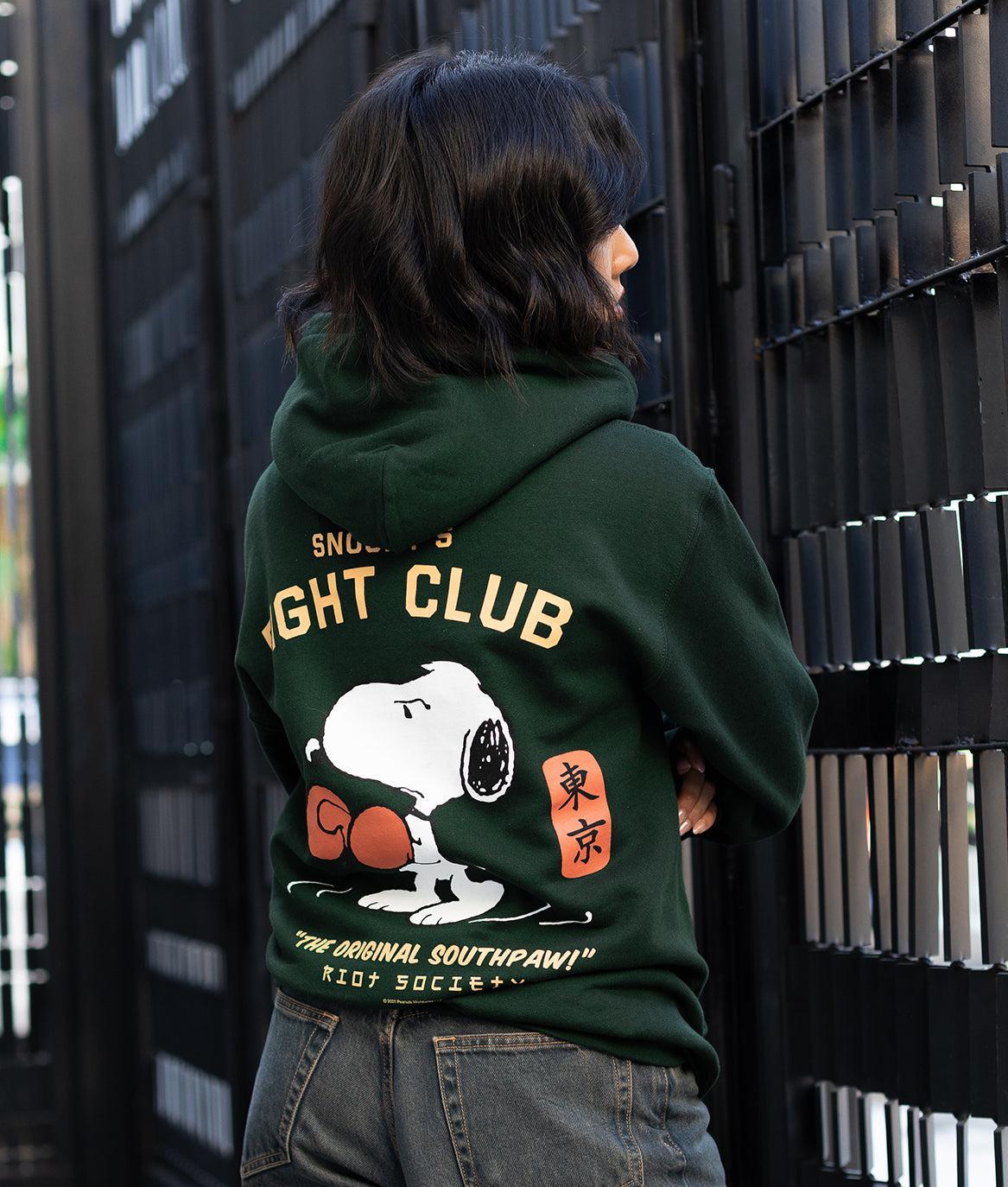 Peanuts Snoopy's Fight Club Womens Hoodie - S - Riot Society