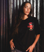 Peanuts Snoopy Doghouse Japan Womens Tee - S - Riot Society