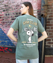 Peanuts Snoopy's Gym Club Boyfriend Tee - S - Riot Society