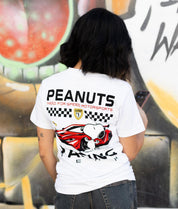 Peanuts Snoopy & Woodstock Racing Team Womens Tee - S - Riot Society
