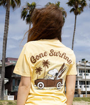 Peanuts Snoopy Gone Surfing Puff Boyfriend Tee - S - Riot Society