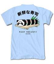 Sugee Panda Sushi Boys Tee - Light Blue - S - Riot Society