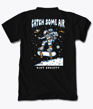 Astronaut Skater Catch Some Air Boys Tee - S - Riot Society