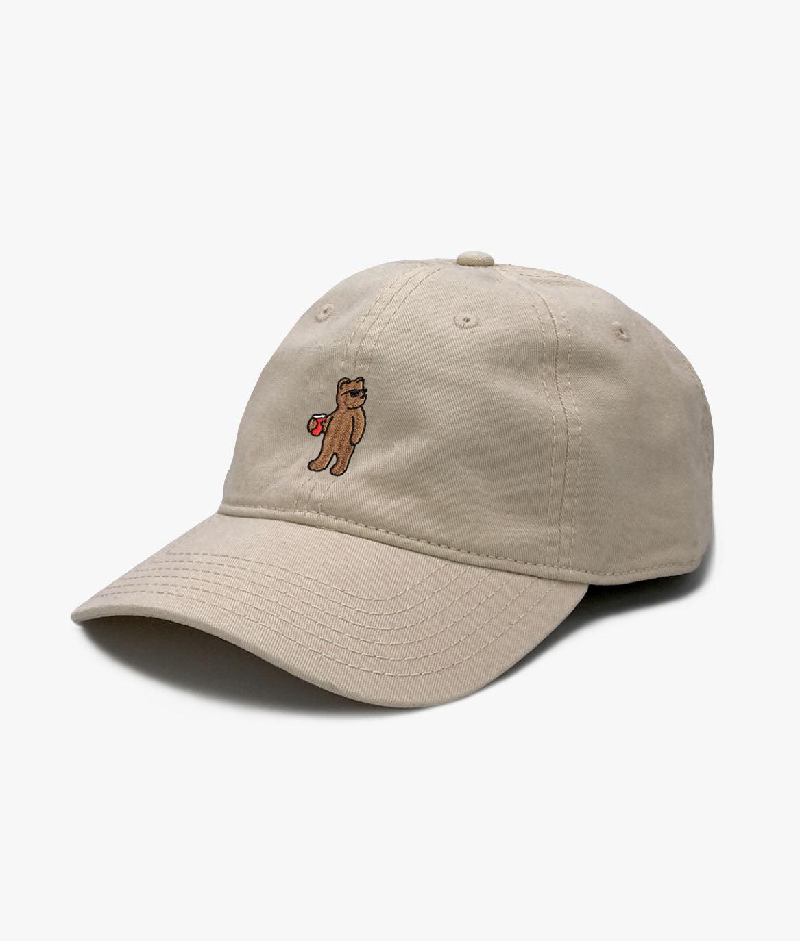 Riot Bear Embroidered Dad Hat - Khaki - OS - Riot Society