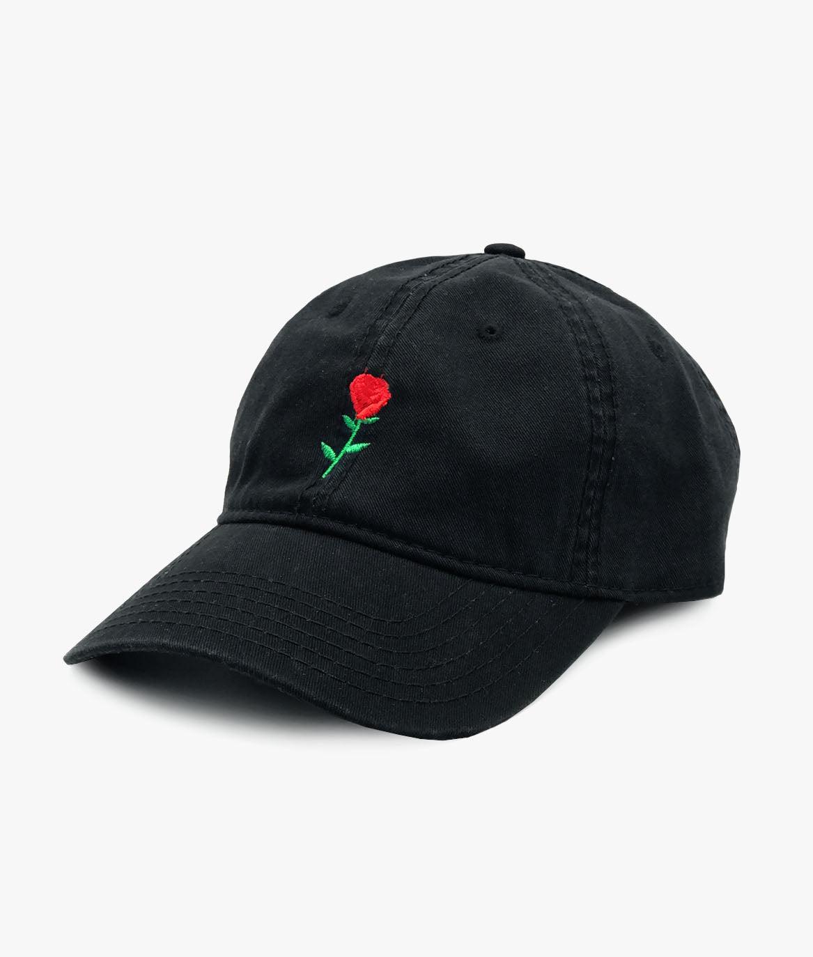 Rose Embroidered Dad Hat - OS - Riot Society
