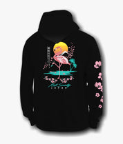 Flamingo Blossom 2.0 Mens Hoodie - S - Riot Society