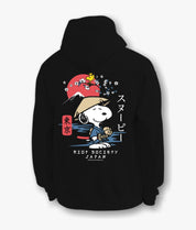 Peanuts Snoopy & Woodstock Samurai Mens Hoodie - S - Riot Society
