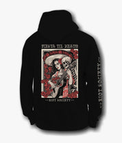 Fiesta Til Death Skeleton Poster Mens Hoodie - Black - S - Riot Society