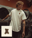 Teddy Bear Embroidered Mens T-Shirt - S - Riot Society