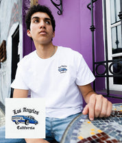 Los Angeles Low Rider Embroidered Mens T-Shirt - S - Riot Society