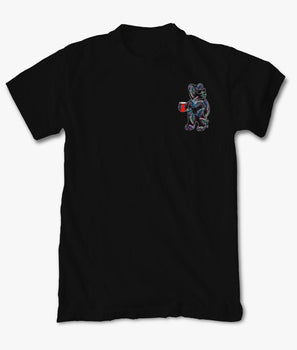 Tropical Palms Bear Mens T-Shirt - S - Riot Society