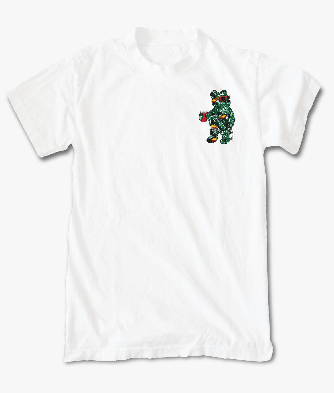 Tropical Toucan Bear Mens T-Shirt - S - Riot Society