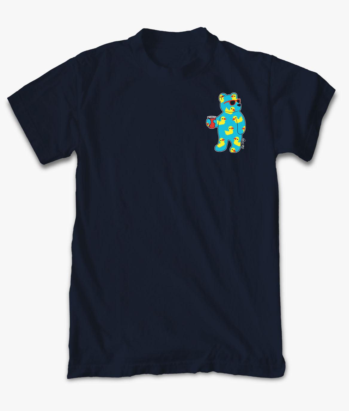 Rubber Duck Bear Mens T-Shirt - S - Riot Society