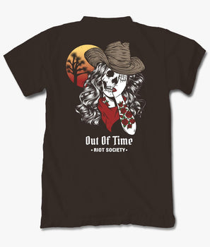 Out of Time Cowgirl Shame Mens T-Shirt - S - Riot Society