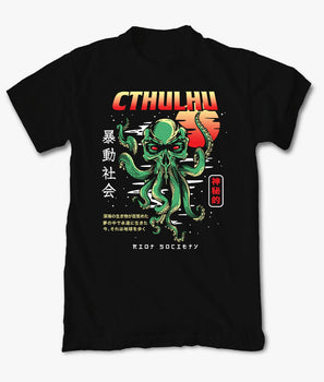 Cthulhu Kanji Mens T-Shirt - S - Riot Society