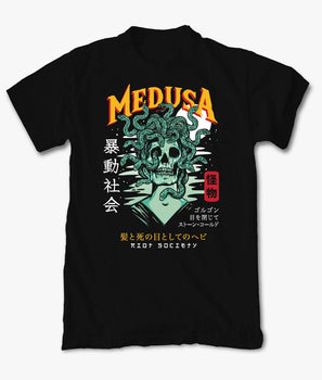 Medusa Kanji Mens T-Shirt - S - Riot Society
