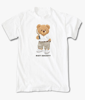 Preppy Bear Teddy Mens T-Shirt - S - Riot Society
