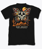 Western Reaper Butterfly Skull Mens T-Shirt Sale - S - Riot Society