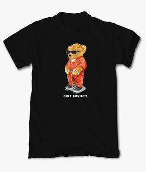 County Teddy Bear Mens T-Shirt - S - Riot Society